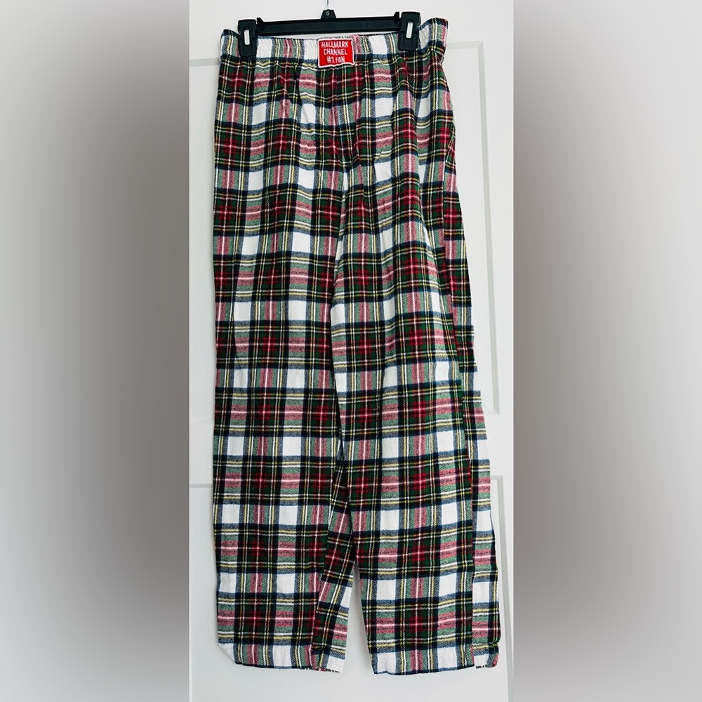 EUC Hallmark Channel Plaid Flannel Cozy‎ Lounging Pajama Pants, Large